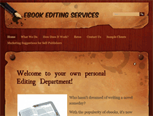 Tablet Screenshot of ebookeditingservices.com